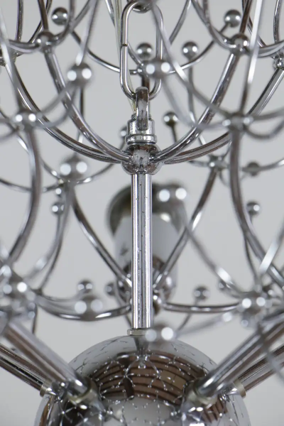 Gaetano Sciolari Italian Space Age Chrome Sputnik Chandelier Pendant Lamp by Gaetano Sciolari
