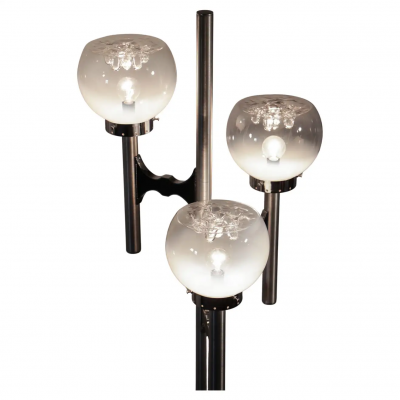 Gaetano Sciolari Italian Space Age Three Lights Floor Lamp by Gaetano Sciolari 1970s