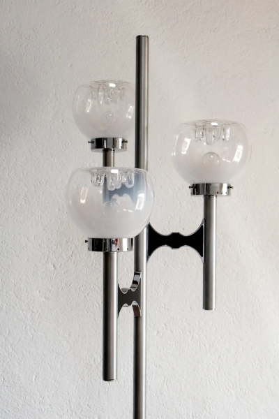 Gaetano Sciolari Italian Space Age Three Lights Floor Lamp by Gaetano Sciolari 1970s