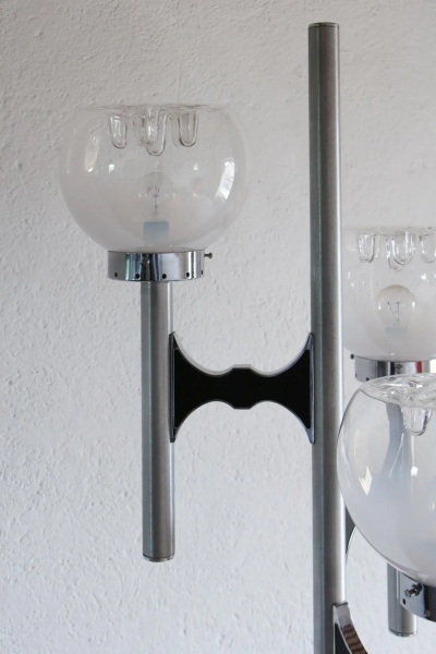 Gaetano Sciolari Italian Space Age Three Lights Floor Lamp by Gaetano Sciolari 1970s