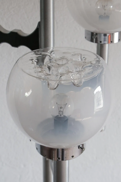 Gaetano Sciolari Italian Space Age Three Lights Floor Lamp by Gaetano Sciolari 1970s