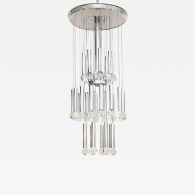 Gaetano Sciolari Large 1970s Italian Scolari Chandelier 