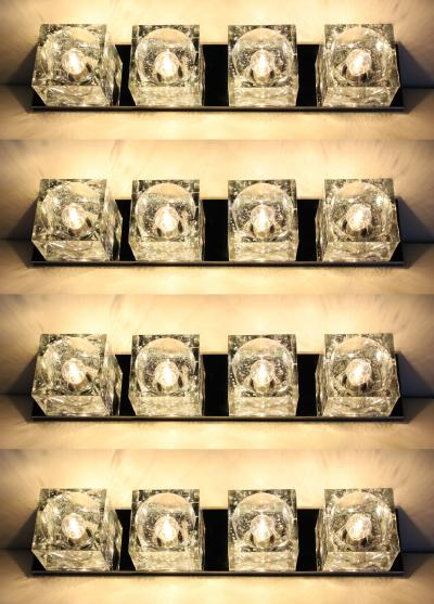 Gaetano Sciolari Murano Block Glass Sconce or Ceiling Light by Gaetano Sciolari for Lightolier