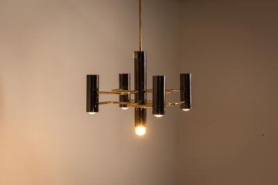 Gaetano Sciolari Pair Ceiling Lamps by Gaetano Sciolari for Boulanger Italy 1970s