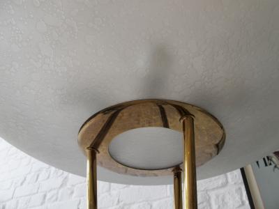 Gaetano Sciolari Pair of Floor Lamps in Glass Brass and Marble
