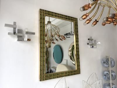 Gaetano Sciolari Pair of Geometry Metal Sconces Italy 1970s