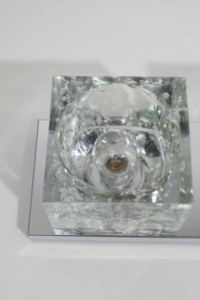 Gaetano Sciolari Pair of Mid Century Wall Lights with Cubist Design by Sciolari for Lightolier