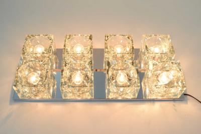 Gaetano Sciolari Pair of Mid Century Wall Lights with Cubist Design by Sciolari for Lightolier