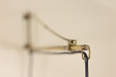 Gaetano Sciolari Red Wall Lamp Model 2601 by Gaetano Sciolari for Stilnovo Italy 1950s