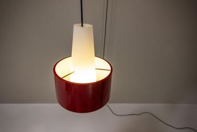 Gaetano Sciolari Red Wall Lamp Model 2601 by Gaetano Sciolari for Stilnovo Italy 1950s
