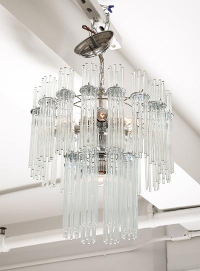 Gaetano Sciolari Sciolari Modern Glass Rod Chandelier