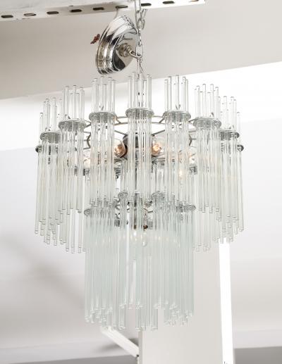 Gaetano Sciolari Sciolari Modern Glass Rod Chandelier