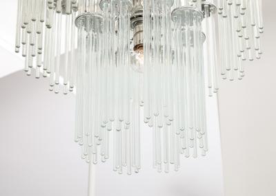 Gaetano Sciolari Sciolari Modern Glass Rod Chandelier