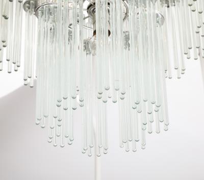Gaetano Sciolari Sciolari Modern Glass Rod Chandelier