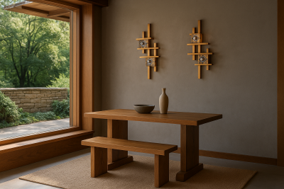 Gaetano Sciolari Set of Two Wall Appliques by Gaetano Sciolari in Brass and Glass Italy 1970s