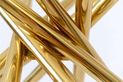 Gaetano Sciolari Tubular Chandelier in the Manner of Sciolari c 1970