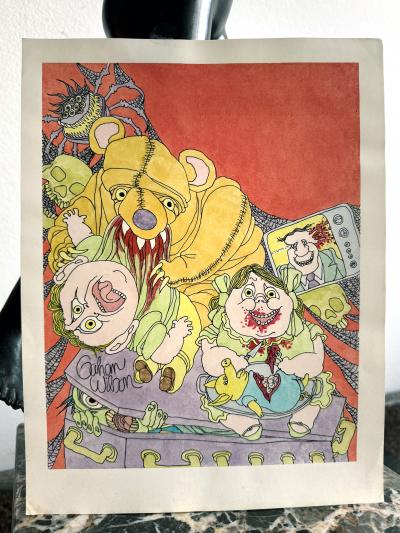 Gahan Wilson Grotesque Monsters Demons Eating Human Flesh