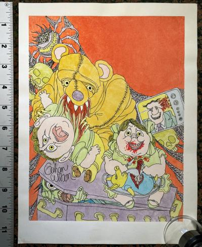 Gahan Wilson Grotesque Monsters Demons Eating Human Flesh