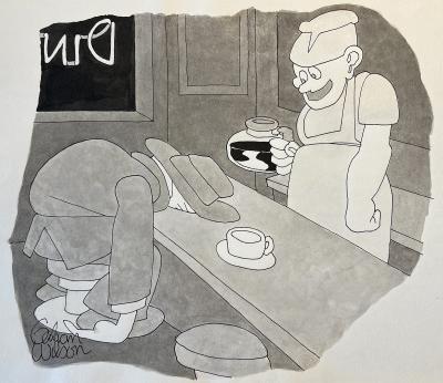 Gahan Wilson How About a Little More Coffee New Yorker Cartoon
