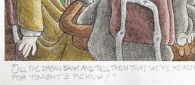 Gahan Wilson Macabre Bar Scene Drunks School of Charles Addams Playboy Cartoon