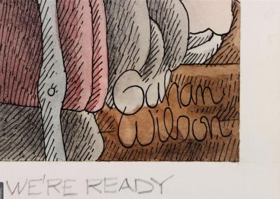 Gahan Wilson Macabre Bar Scene Drunks School of Charles Addams Playboy Cartoon