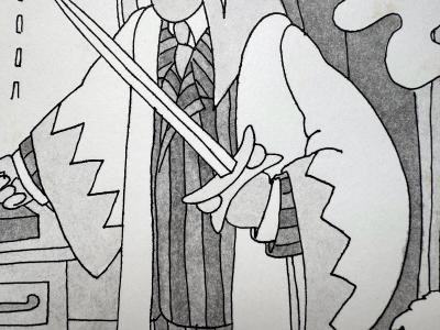 Gahan Wilson Macabre Sacrifice in the Office New Yorker Cartoon Dark Humor