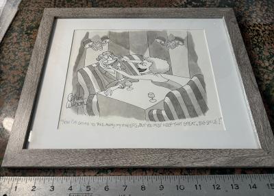 Gahan Wilson Man with Big Smile New Yorker Cartoon