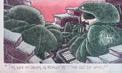 Gahan Wilson Original Gahan Wilson Artwork War on Drugs is Really Getting Out of Hand