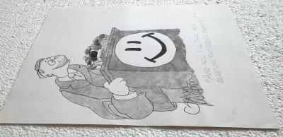 Gahan Wilson The Happy Face Political Party Logo Gahan Wilson Original Artwork