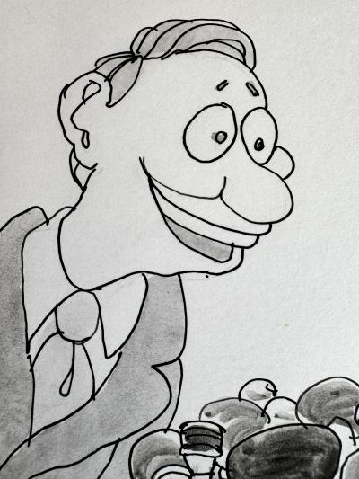 Gahan Wilson The Happy Face Political Party Logo Gahan Wilson Original Artwork