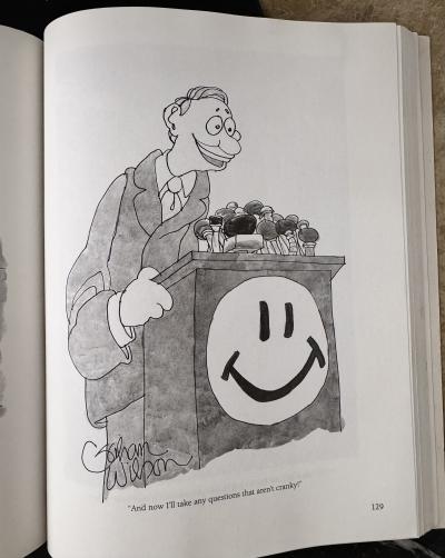 Gahan Wilson The Happy Face Political Party Logo Gahan Wilson Original Artwork