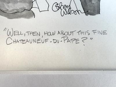 Gahan Wilson Wine Connoisseur Original Artwork by Legendary Cartoonist 