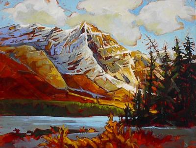 Gail Johnson Mountain Scene Yoho