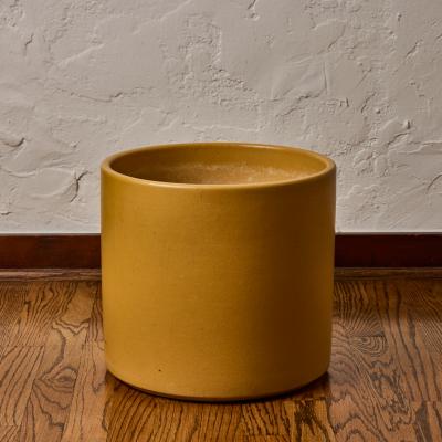 Gainey Ceramics 1970s Gainey Mustard Ceramic Planter