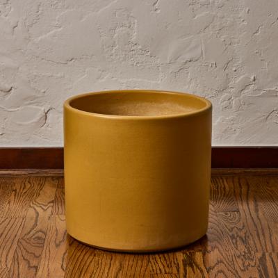 Gainey Ceramics 1970s Gainey Mustard Ceramic Planter
