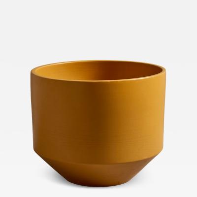 Gainey Ceramics 1970s Gainey Mustard Ceramic Planter