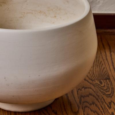 Gainey Ceramics Gainey Matte White Glazed Ceramic Planter circa 2000s