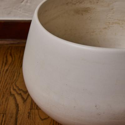 Gainey Ceramics Gainey Matte White Glazed Ceramic Planter circa 2000s