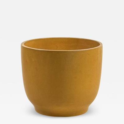 Gainey Ceramics Impeccable Mustard or Ochre Glazed Ceramic Planter by Gainey Ceramics