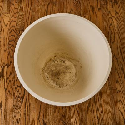 Gainey Ceramics Matte White Glazed Ceramic Gainey Prototype Midcentury Chalice Planter