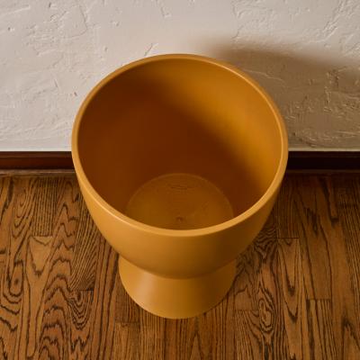 Gainey Ceramics Matte Yellow Glazed Ceramic Gainey Prototype Midcentury Chalice Planter