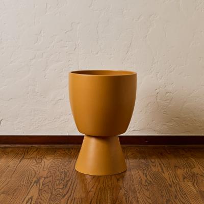 Gainey Ceramics Matte Yellow Glazed Ceramic Gainey Prototype Midcentury Chalice Planter
