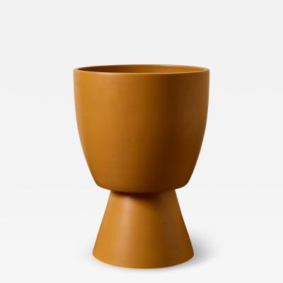 Gainey Ceramics Matte Yellow Glazed Ceramic Gainey Prototype Midcentury Chalice Planter