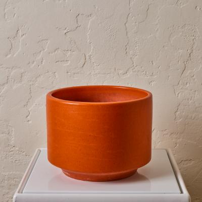 Gainey Ceramics Set of Three 1960s Gainey Orange Glazed Planters