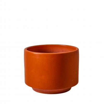 Gainey Ceramics Set of Three 1960s Gainey Orange Glazed Planters
