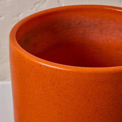 Gainey Ceramics Set of Three 1960s Gainey Orange Glazed Planters