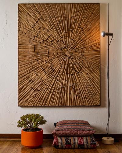 Gainey Ceramics Set of Three 1960s Gainey Orange Glazed Planters