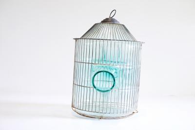 Gala Fern ndez Montero TURQUOISE LARGE GLASS CAGE