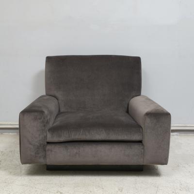 Galerie Lerebours Bespoke Pair of Low Lounge Chairs