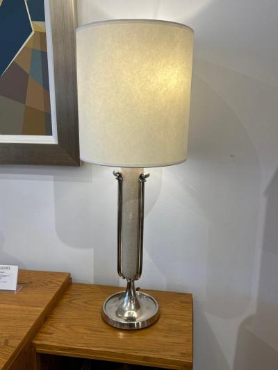 Galey Freres Pair of Art Deco Table Lamps in Galuchat by Galey Freres